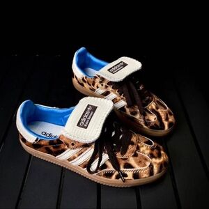 💖New Adidas x Wales Bonner Samba Pony Leopard Sneakers